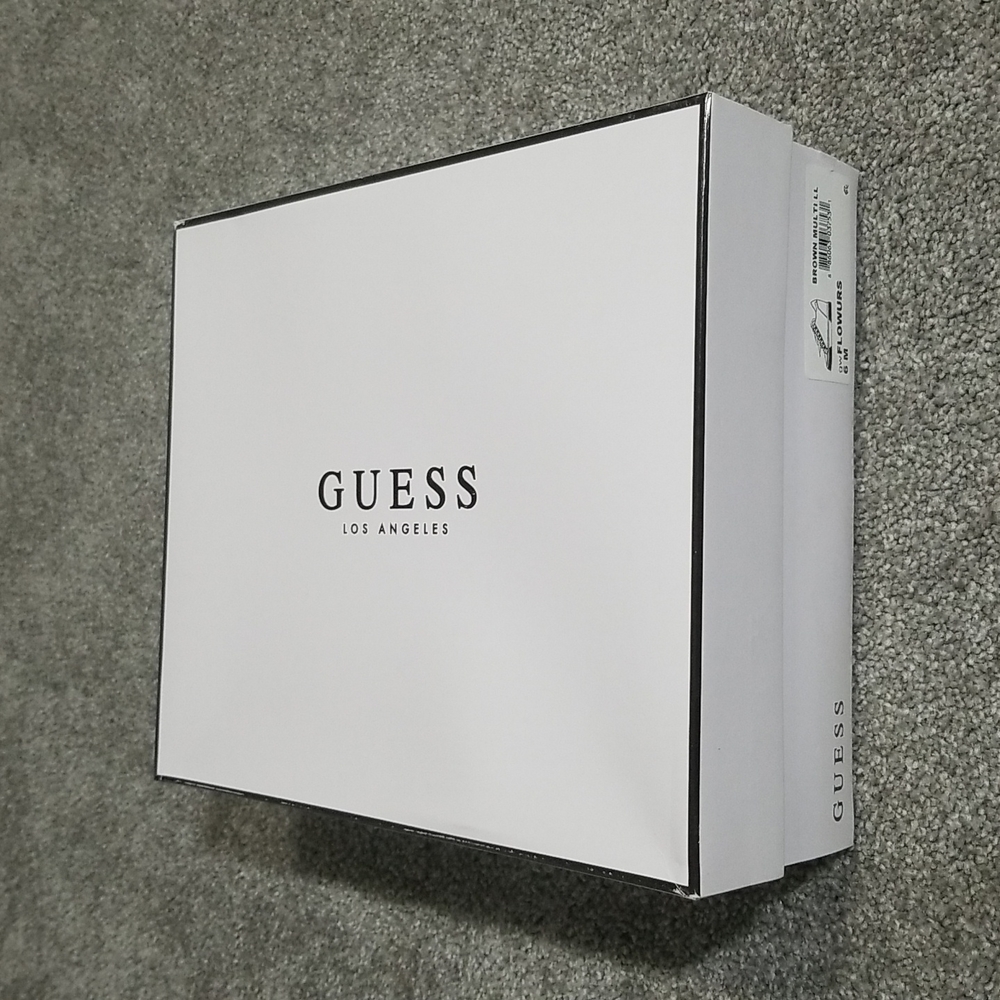 Guess Gw Flowurs Wedged Sneakers in Brown Multi 6M - Picture 10 of 10